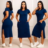 Vestido Midi de Algodão Premium