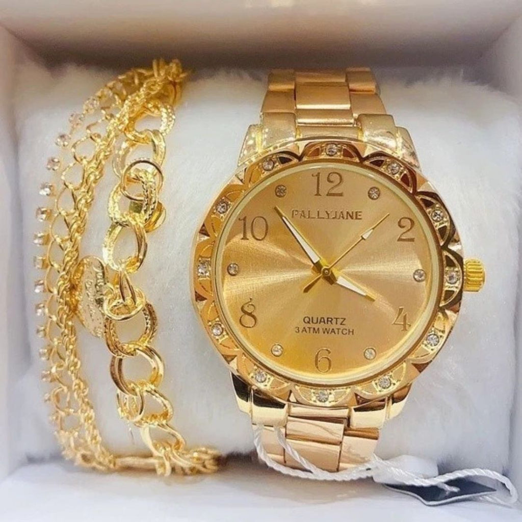 Relógio Feminino Digital Metal: À Prova D'água Luxo