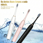 Kit Odonto-Sônico 360: Irrigador Bucal + Escova Elétrica Recarregável