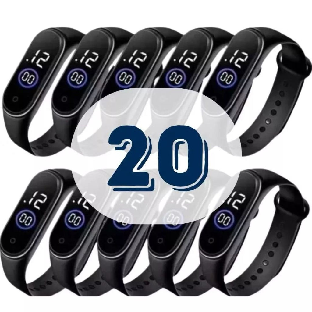 Kit 5 a 30 Relógios LED Atacado: À Prova D'água - Lucro Garantido