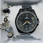 Relógio Feminino Digital Metal: À Prova D'água Luxo