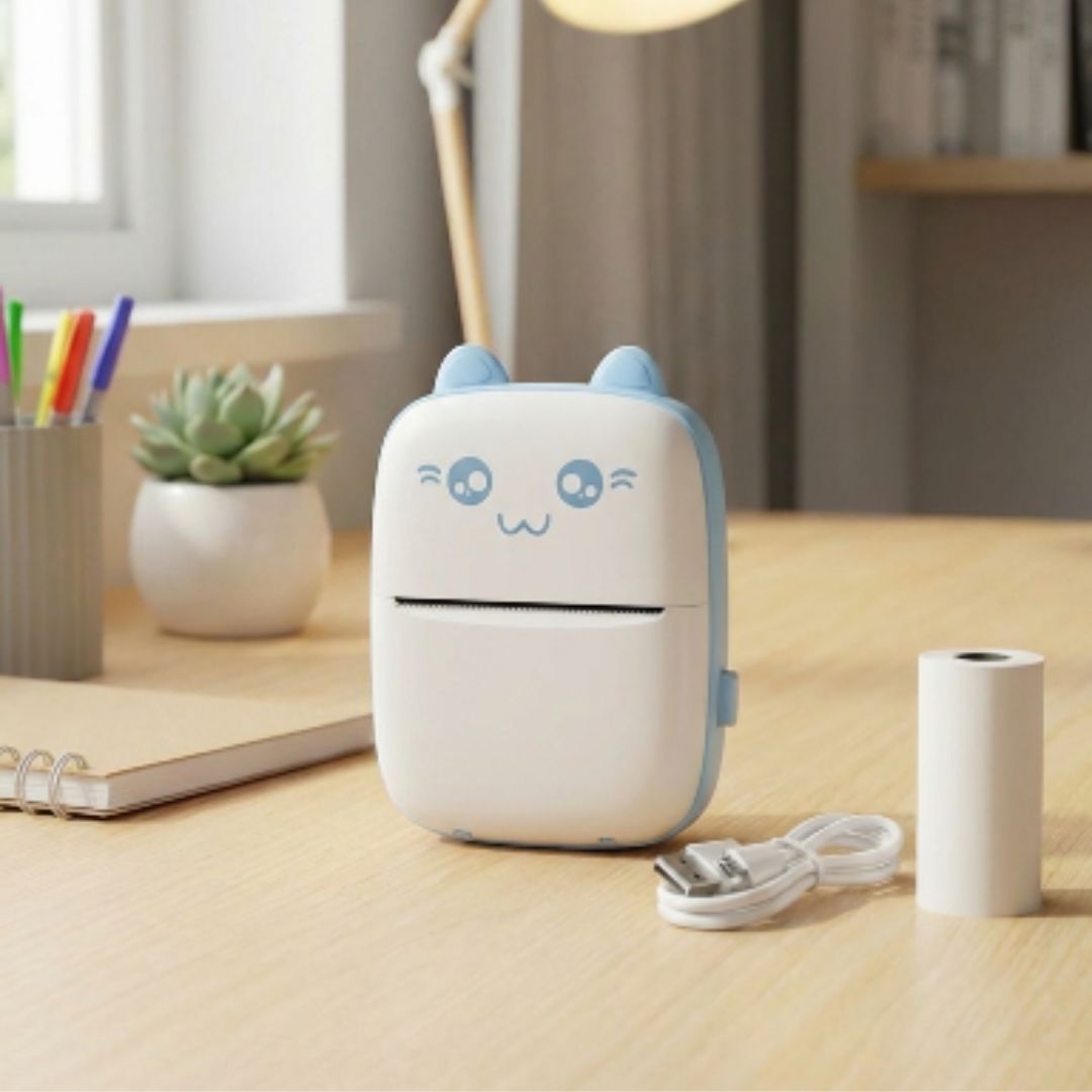 Mini Impressora + Kit de Papel