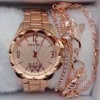 Relógio Feminino Digital Metal: À Prova D'água Luxo