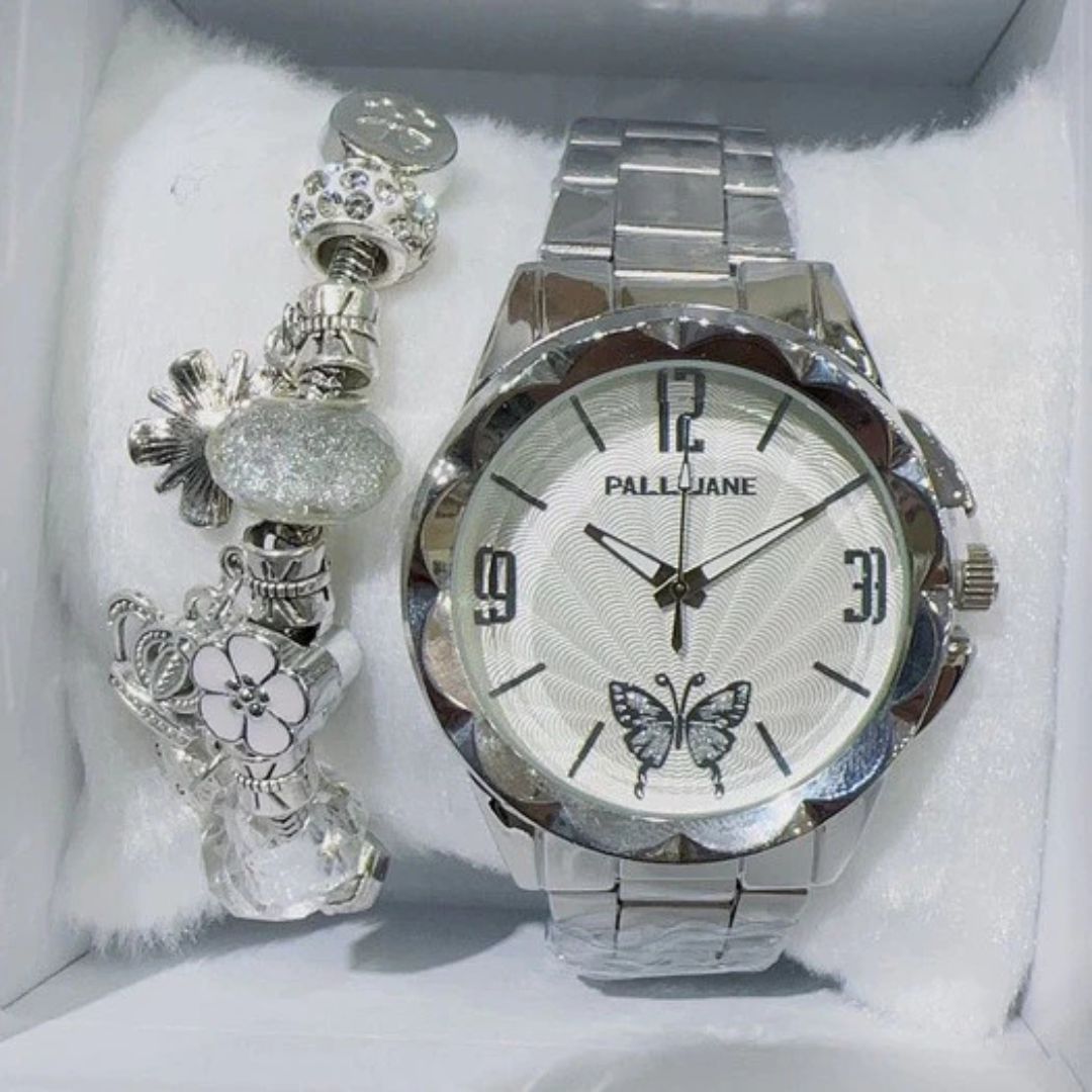 Relógio Feminino Digital Metal: À Prova D'água Luxo