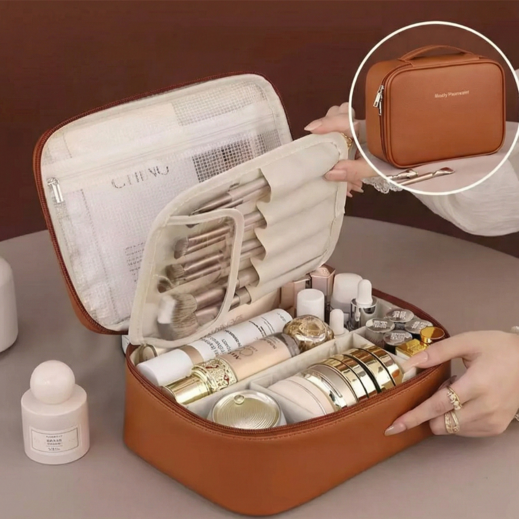 Nécessaire de Viagem Premium: Organizador Portátil Impermeável