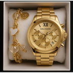 Relógio Feminino Digital Metal: À Prova D'água Luxo