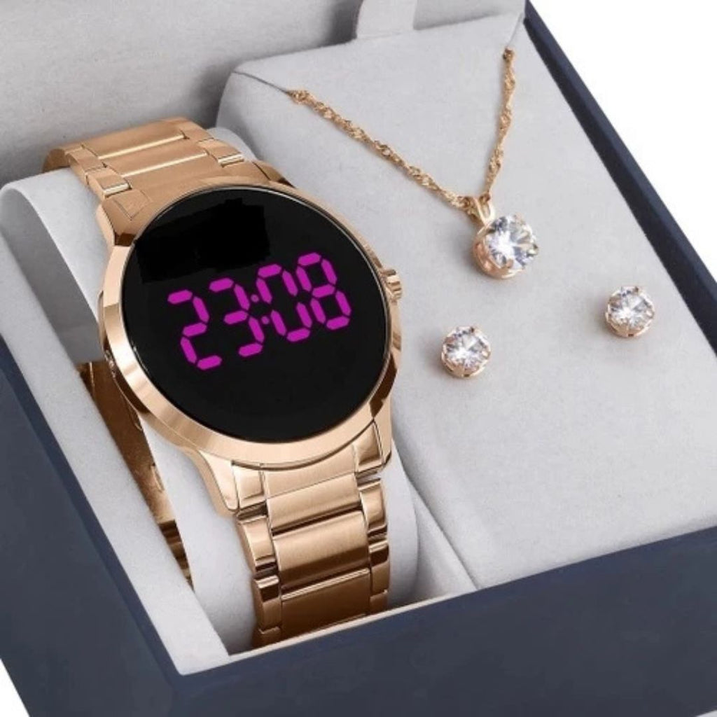 Lançamento Relógio Feminino Digital: O Toque de Brilho no Seu Look