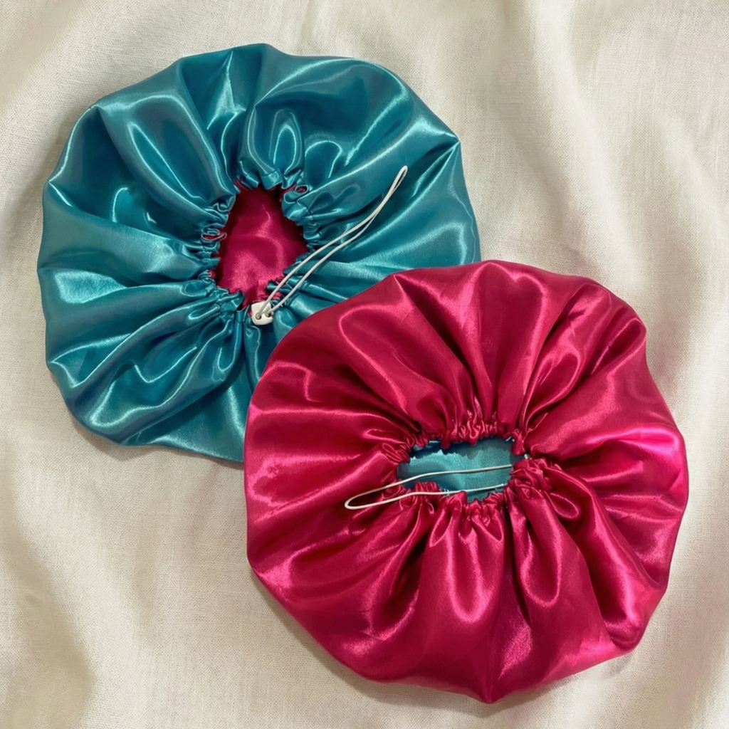 Touca de Cetim Dupla Face Luxo