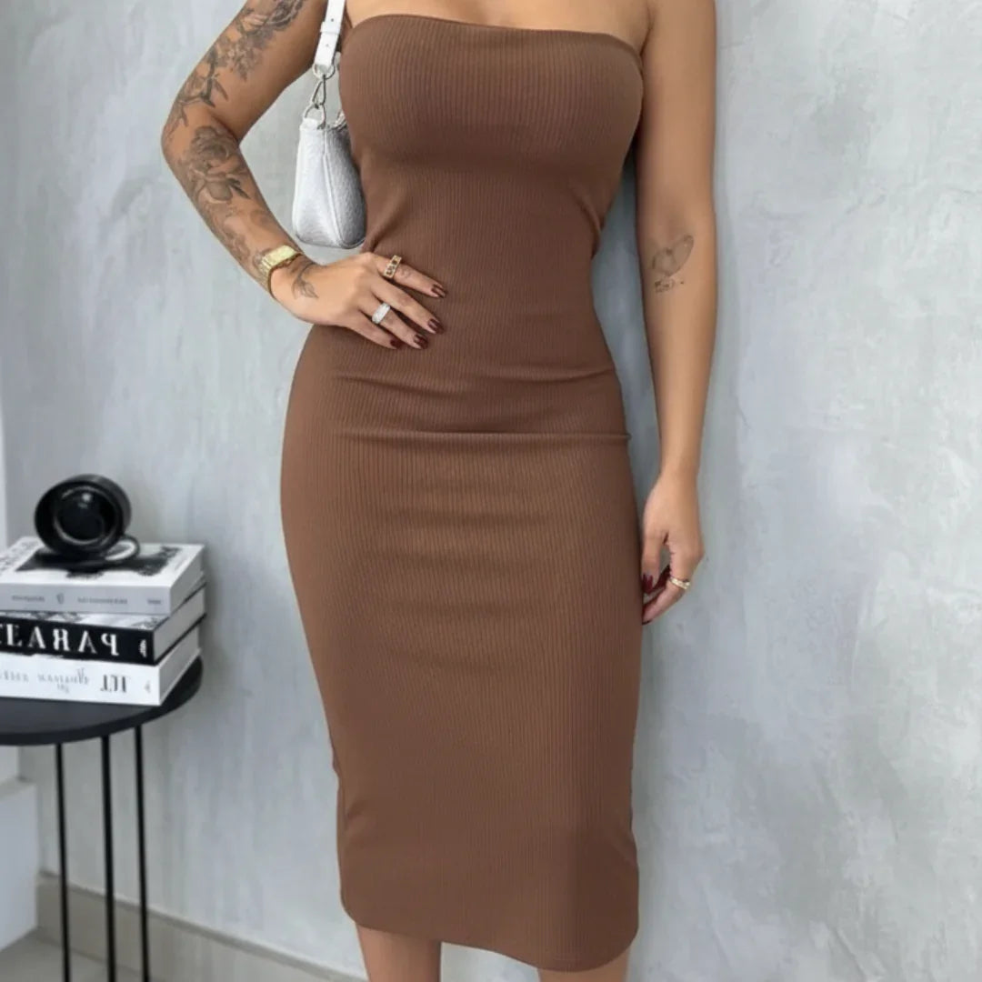 Vestido Midi Anarruga Premium