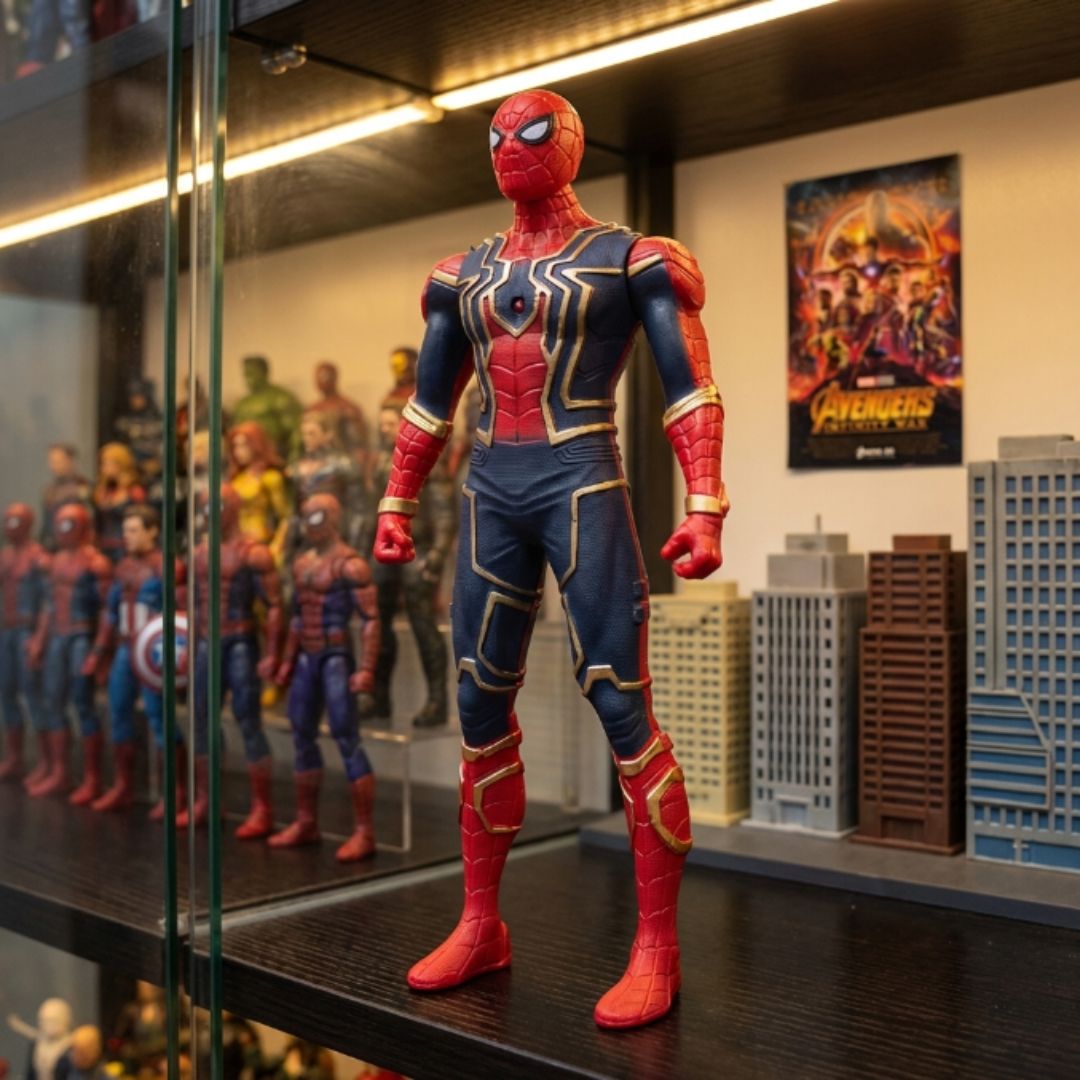 Bonecos Vingadores Brilhantes PVC: Homem Aranha e Hulk com Luz no Peito