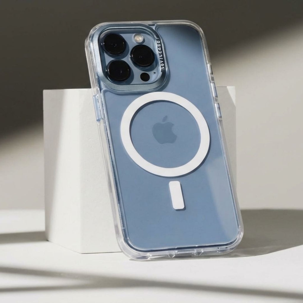 Capa Transparente Magnética iPhone: Proteção Anti-Impacto MagSafe