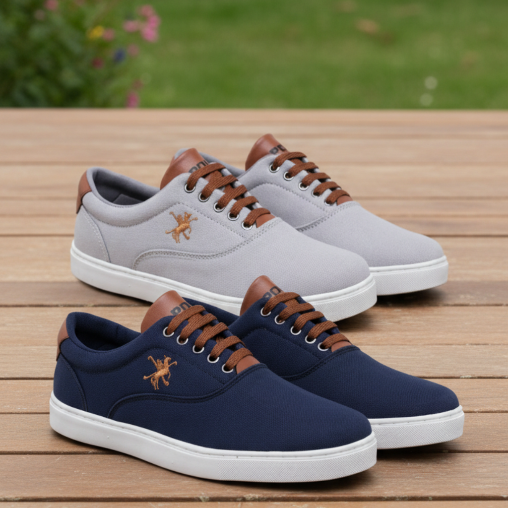 Kit 2 Tênis Polo Fran Miami: Leve, Casual e Confortável