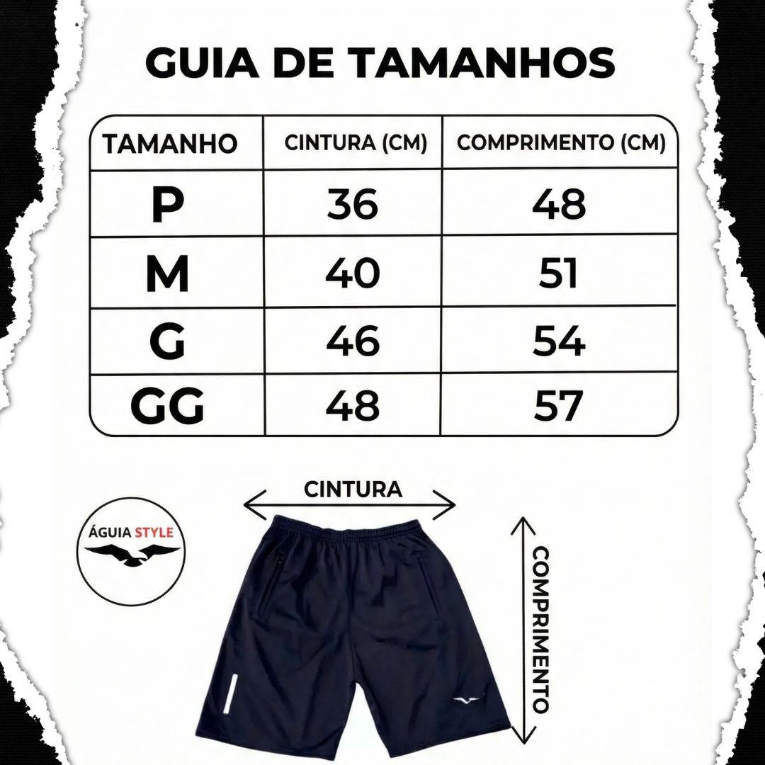 Short Esportivo Masculino: Treino, Academia e Corrida Dry-Fit