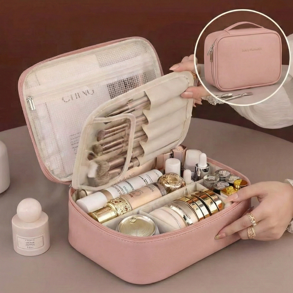 Nécessaire de Viagem Premium: Organizador Portátil Impermeável