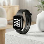 Relógio Digital LED Unissex Kit com 2: Resistente à Água e Choques