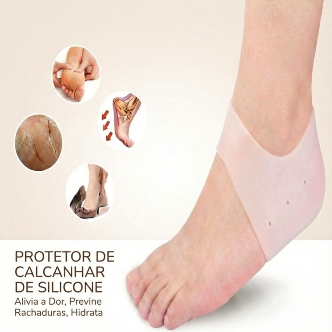 Protetor de Calcanhar Silicone Gel: Acabe com as Dores e o Cansaço