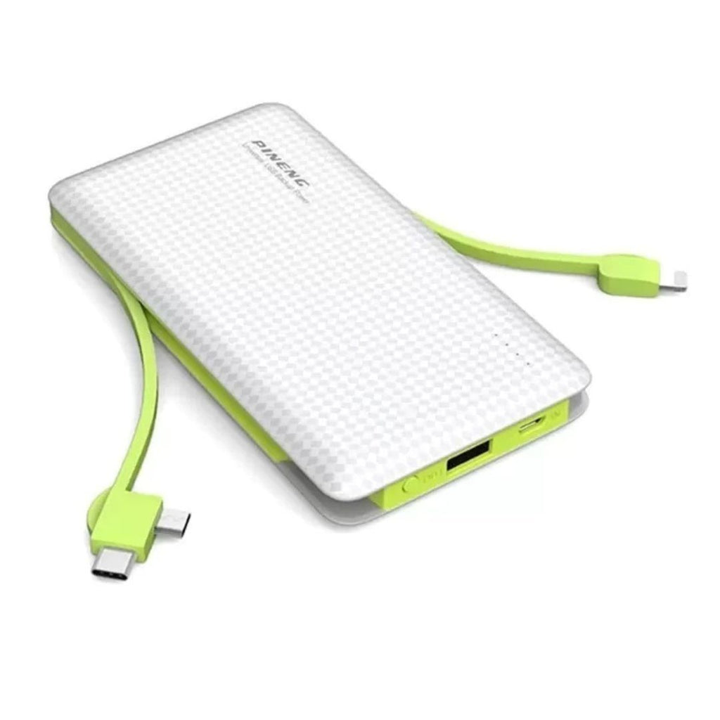 Carregador Portátil Kaidi Slim 10000mAh: 3 Saídas Integradas KD-956