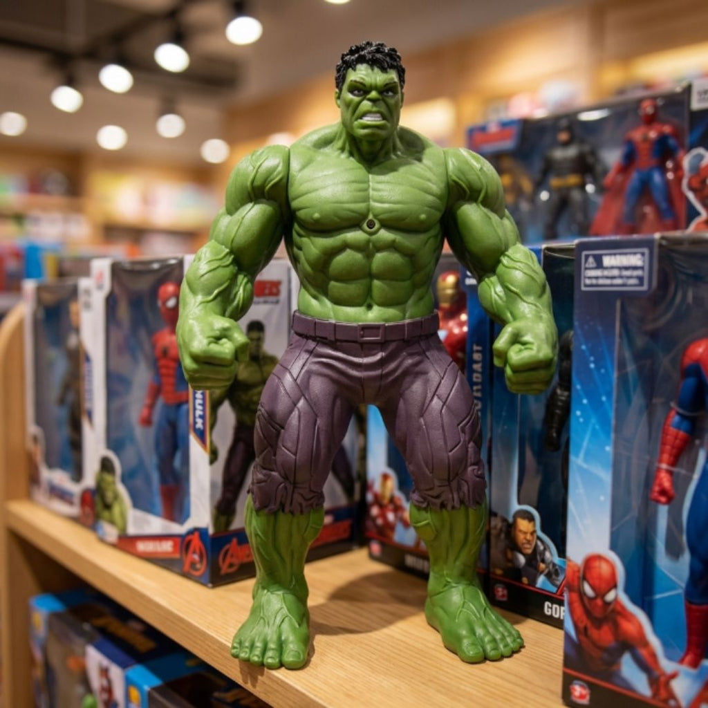 Bonecos Vingadores Brilhantes PVC: Homem Aranha e Hulk com Luz no Peito