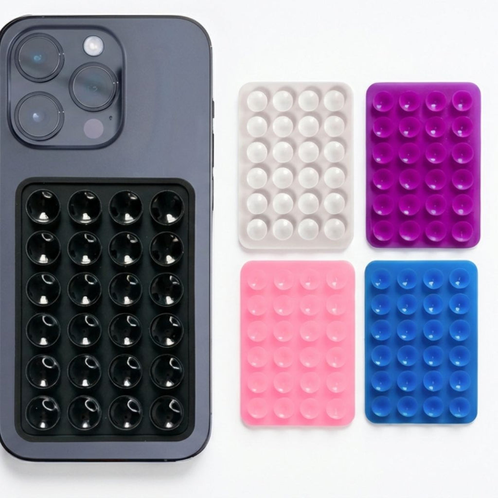 Suporte de Silicone com Ventosas para Celular: Portátil e Multicores