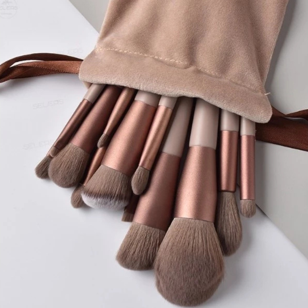 Kit 13 Pincéis Profissionais com Estojo