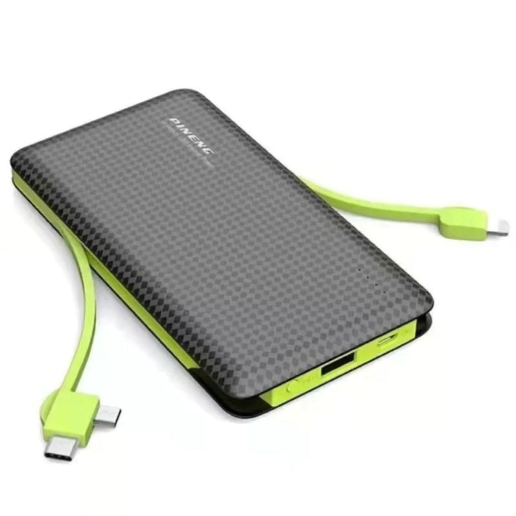 Carregador Portátil Kaidi Slim 10000mAh: 3 Saídas Integradas KD-956