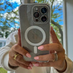 Capa Transparente Magnética iPhone: Proteção Anti-Impacto MagSafe