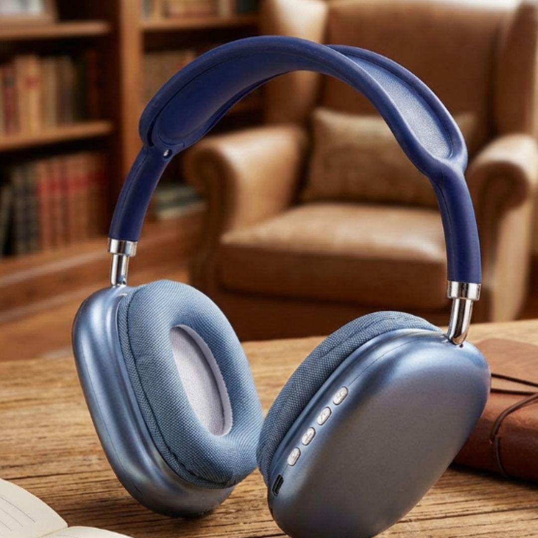 Fone De Ouvido Bluetooth P9 Air Max: Som Hi-Fi e Design Premium