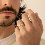 Par Alianças 4mm + Anel Solitário: Moeda Antiga Cor Ouro 18k Legítima