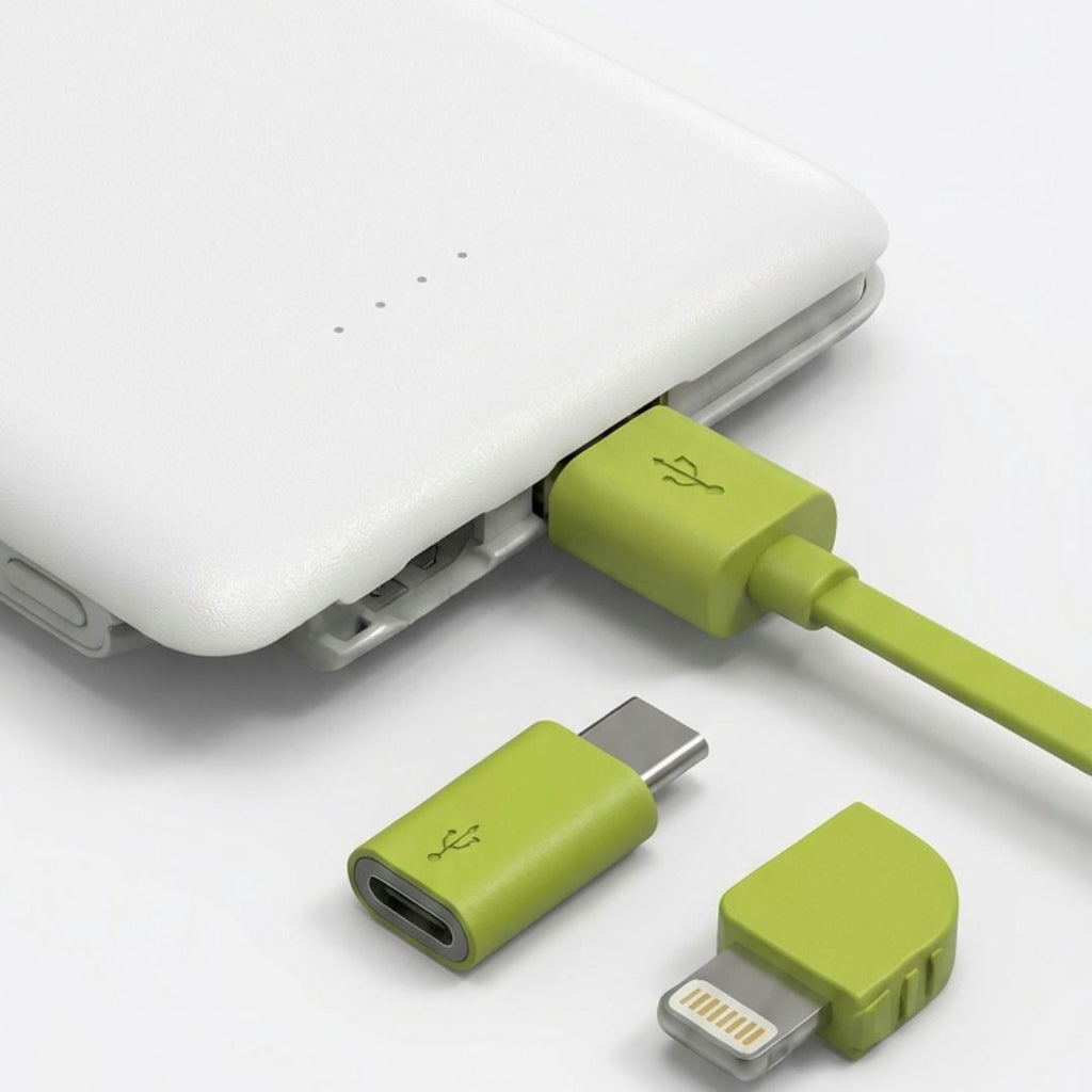 Carregador Portátil Kaidi Slim 10000mAh: 3 Saídas Integradas KD-956