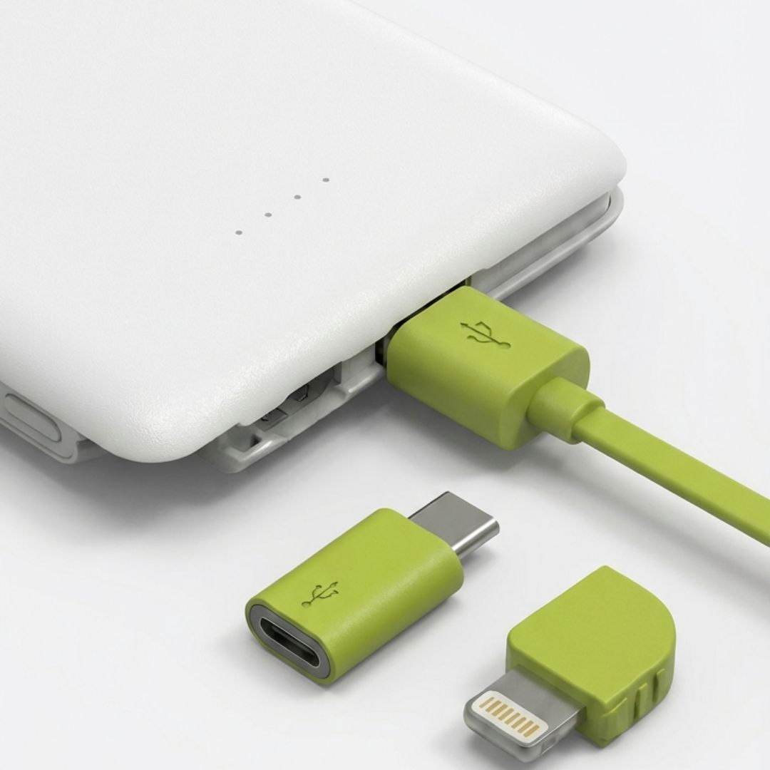 Carregador Portátil Kaidi Slim 10000mAh: 3 Saídas Integradas KD-956