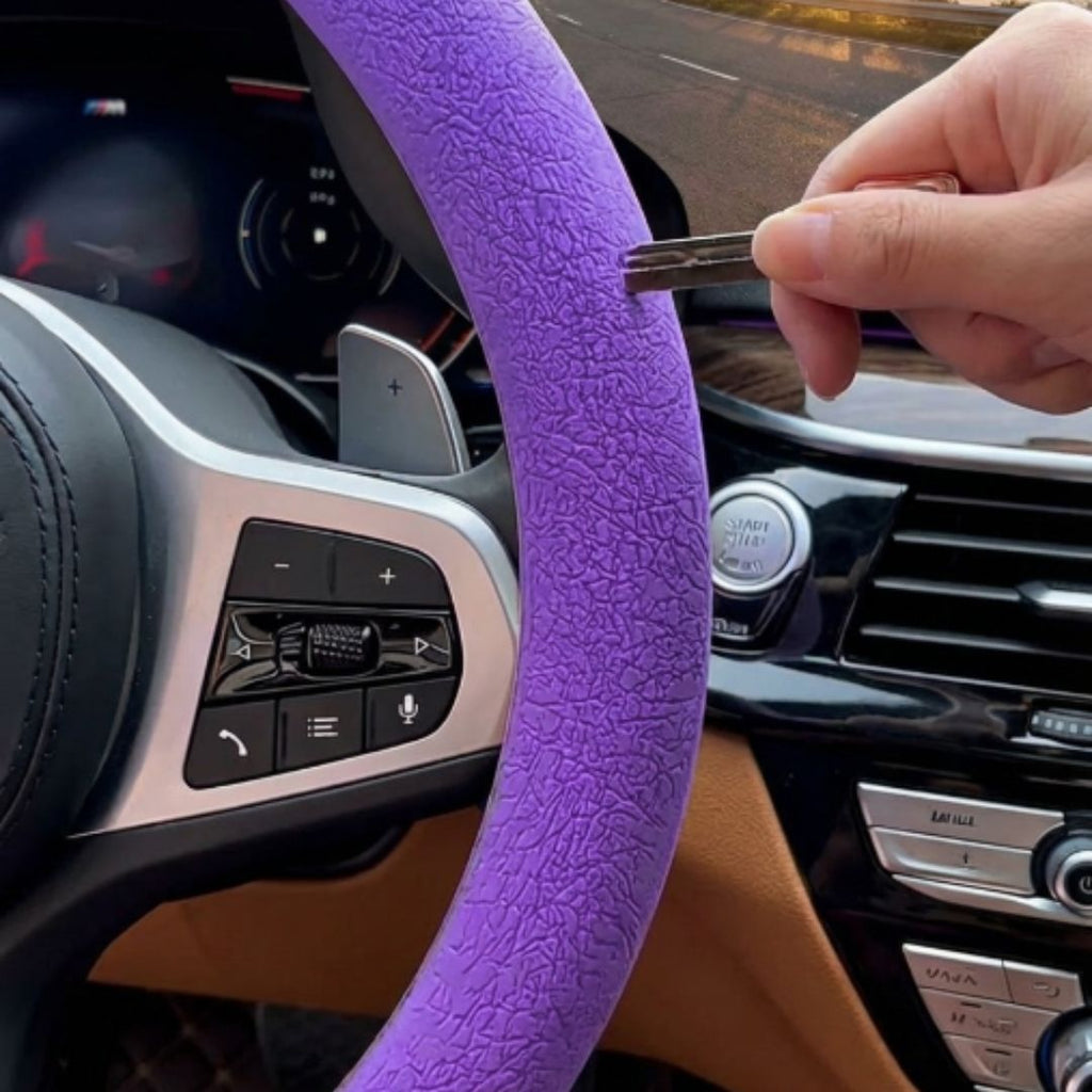 Capa De Volante Colorida Silicone Premium: Lavável e Resistente