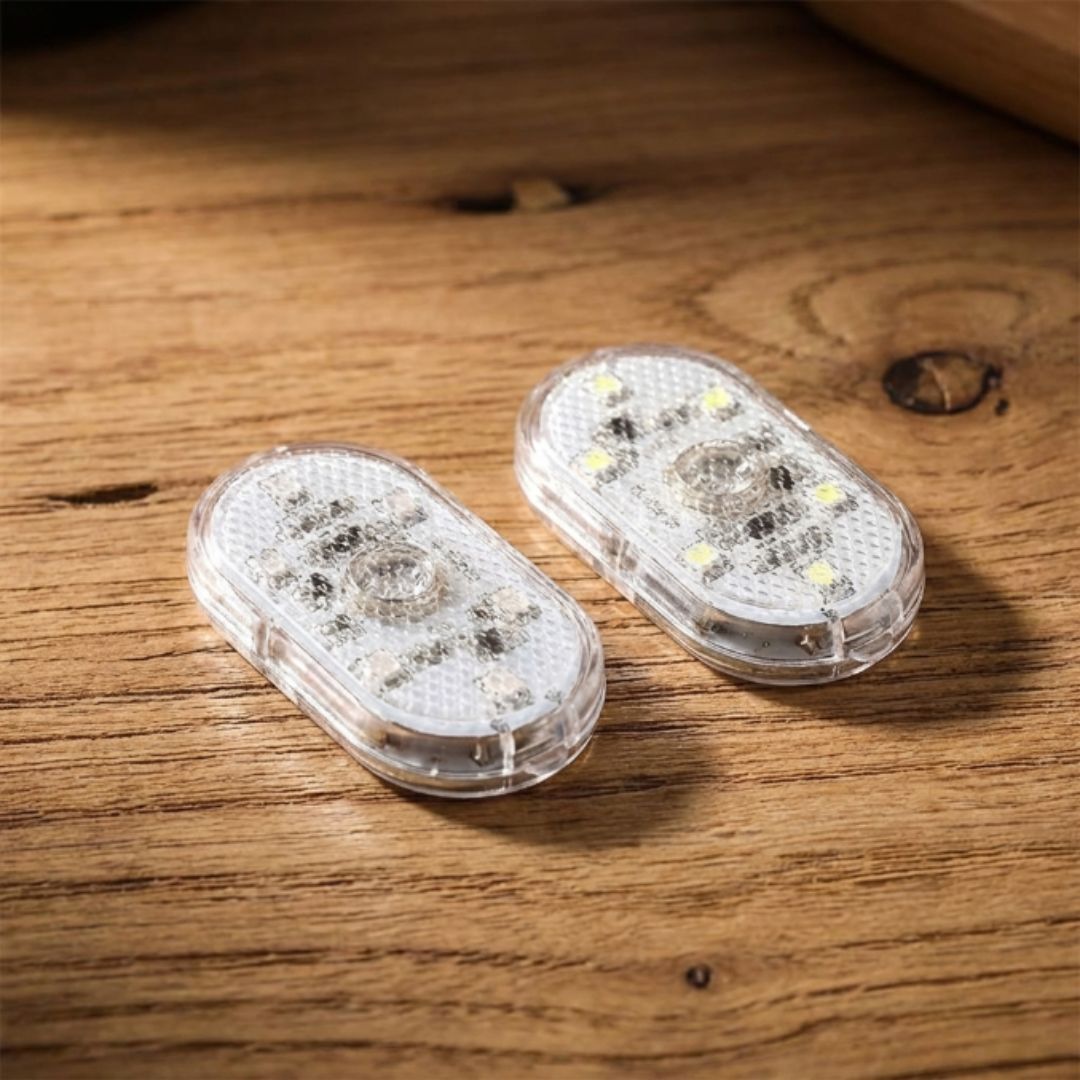 Mini LED de Teto para Carro: Iluminação de Emergência e Leitura USB