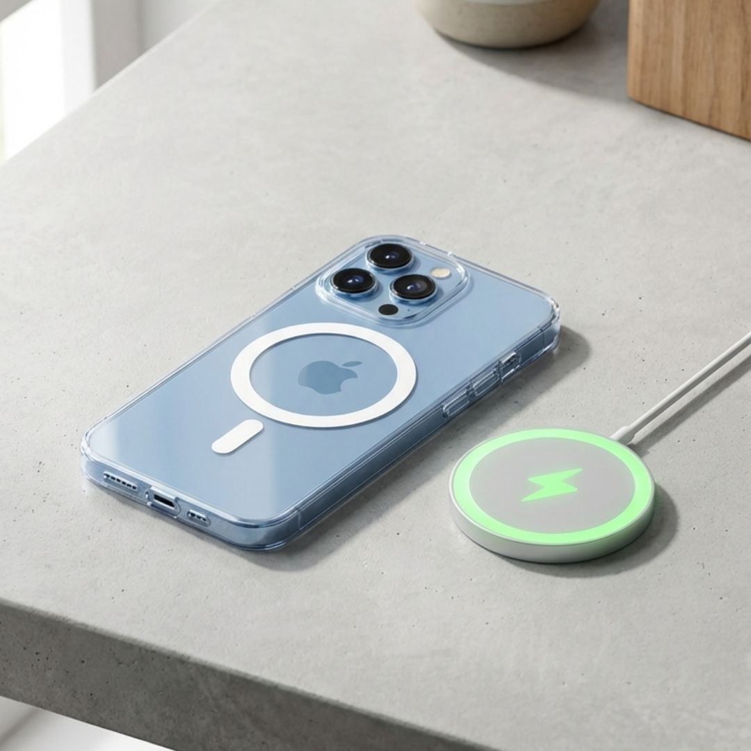 Capa Transparente Magnética iPhone: Proteção Anti-Impacto MagSafe