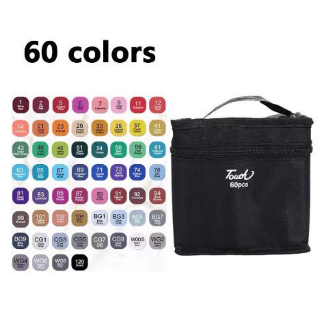 Canetas Hidrográficas Ponta Dupla: Ideal Para Colorir, Escola E Escritório