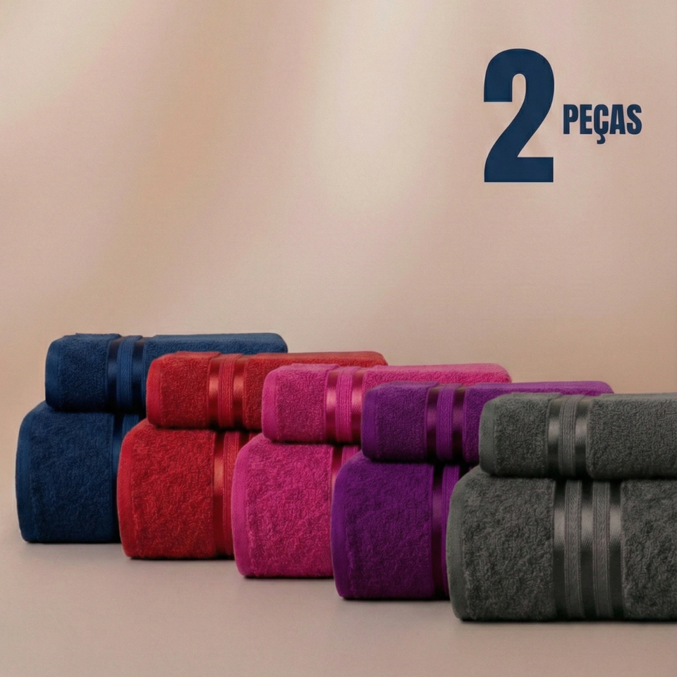 Jogo de Toalhas Classic 100% Algodão