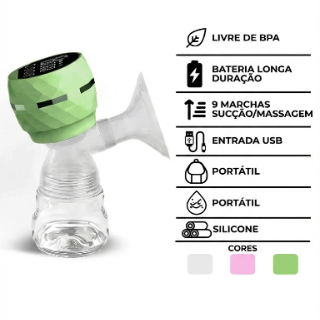 Extrator De Leite Materno Elétrico: Alta Sucção E Massagem Relaxante