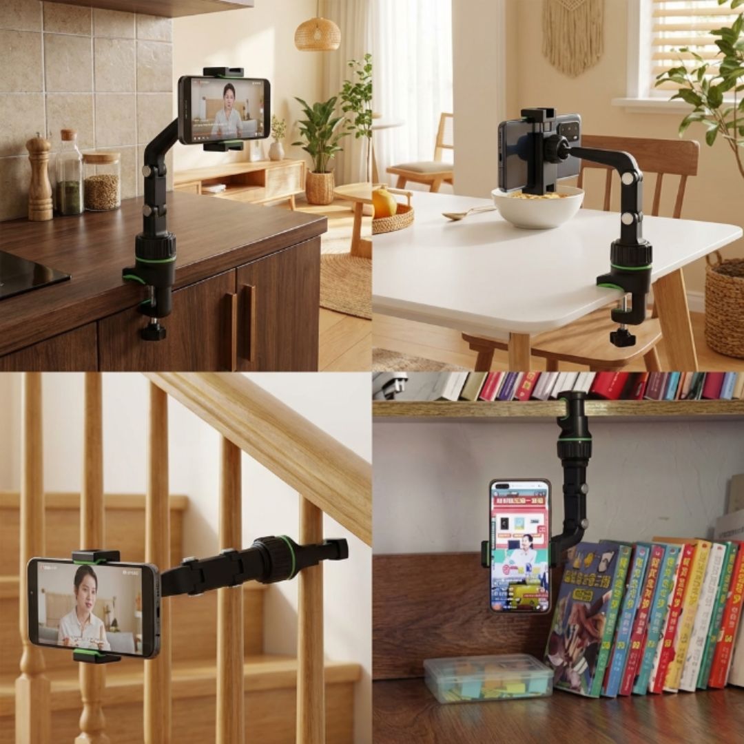 Kit 2 Suporte Universal Articulado: Use no Carro, Cama ou Mesa de Trabalho