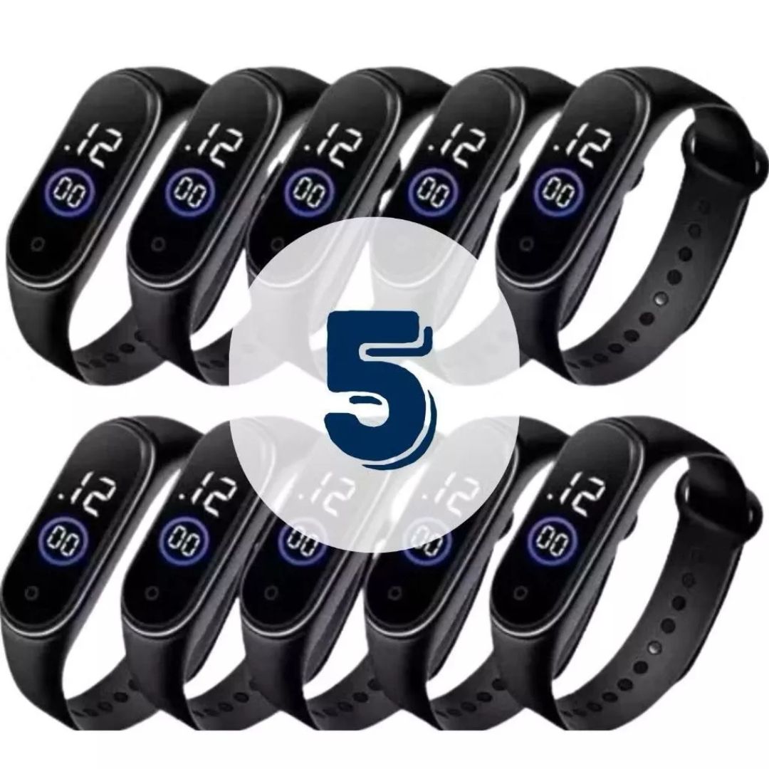 Kit 5 a 30 Relógios LED Atacado: À Prova D'água - Lucro Garantido