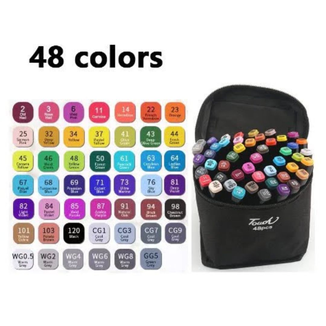 Canetas Hidrográficas Ponta Dupla: Ideal Para Colorir, Escola E Escritório