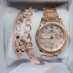 Relógio Feminino Digital Metal: À Prova D'água Luxo