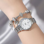 Relógio Feminino Digital Metal: À Prova D'água Luxo