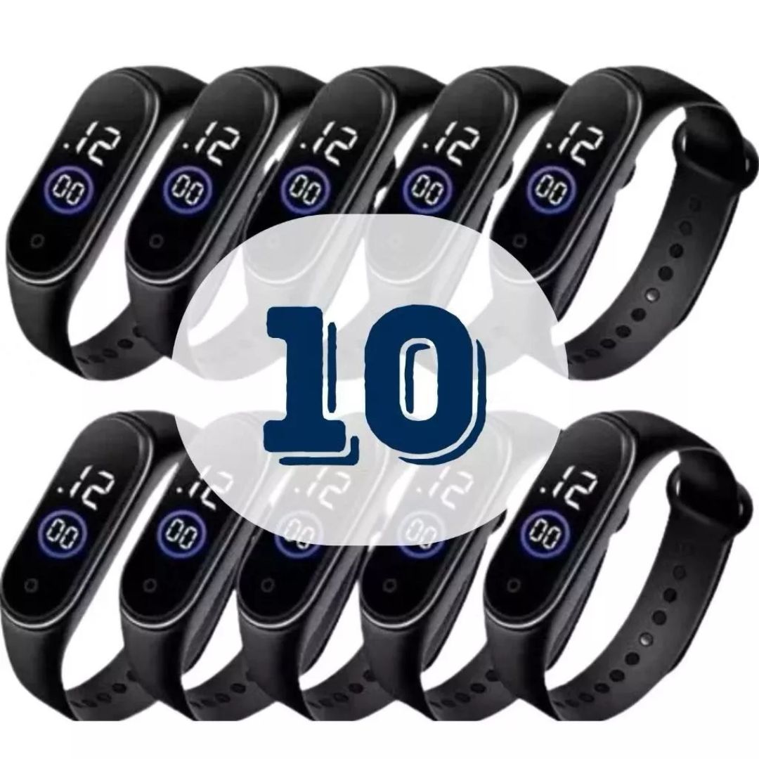 Kit 5 a 30 Relógios LED Atacado: À Prova D'água - Lucro Garantido