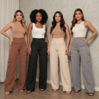 Calça Pantalona Cargo Premium