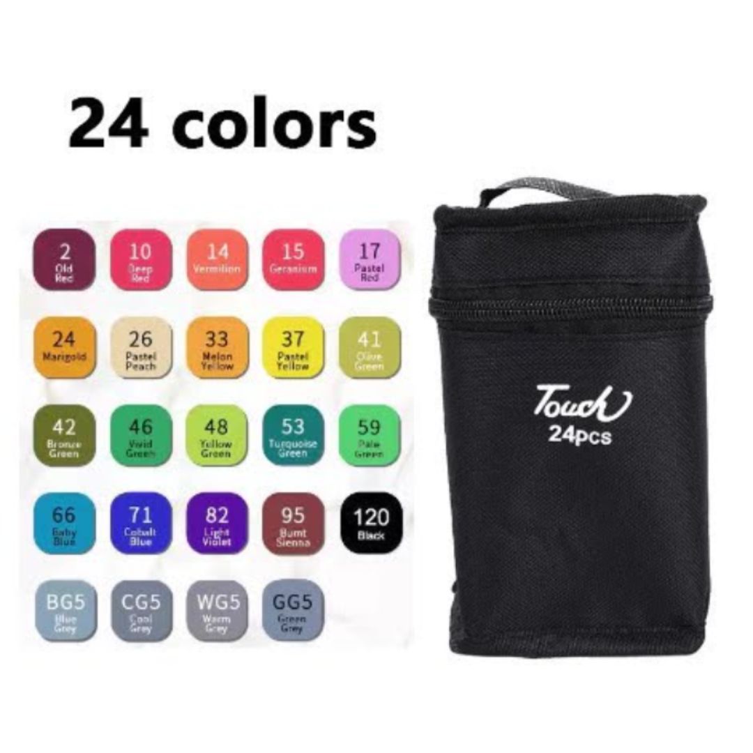 Canetas Hidrográficas Ponta Dupla: Ideal Para Colorir, Escola E Escritório