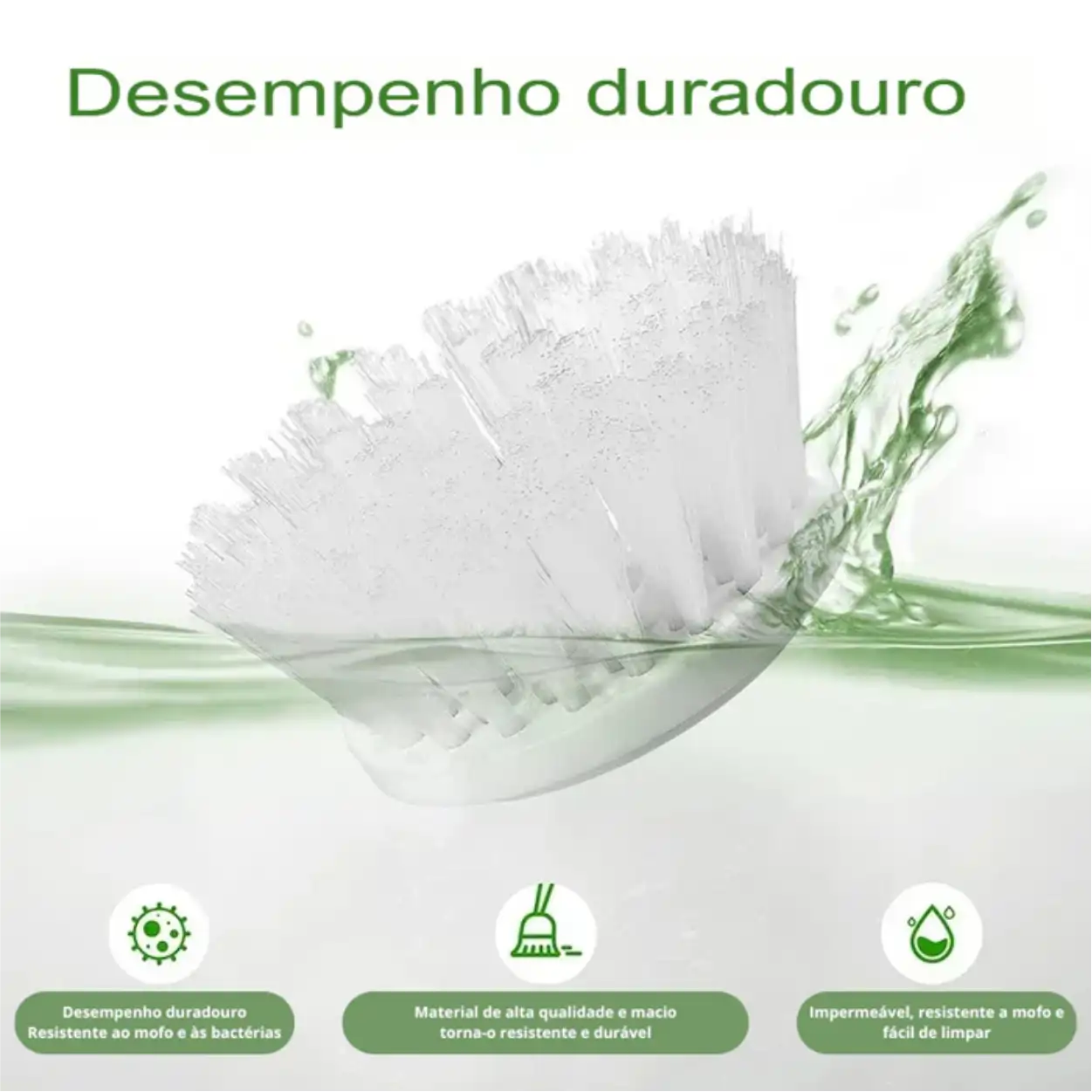 Escova Elétrica PowerClean TURBO 5 em 1 - Limpeza Sem Esforço