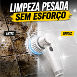 Escova Elétrica PowerClean TURBO 5 em 1 - Limpeza Sem Esforço