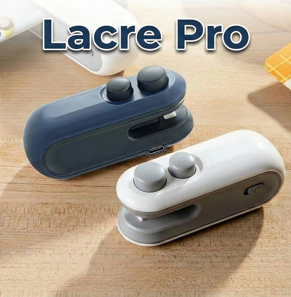 Lacre Pro: Seladora e Cortadora de Embalagens Portátil USB