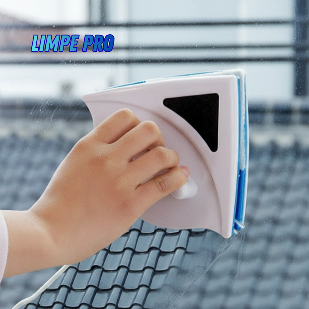 Limpe Pro: Limpador Magnético 2 em 1 para Vidros