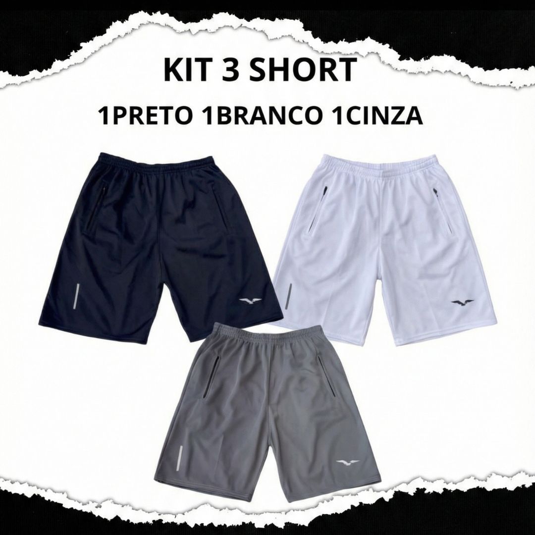 Short Esportivo Masculino: Treino, Academia e Corrida Dry-Fit