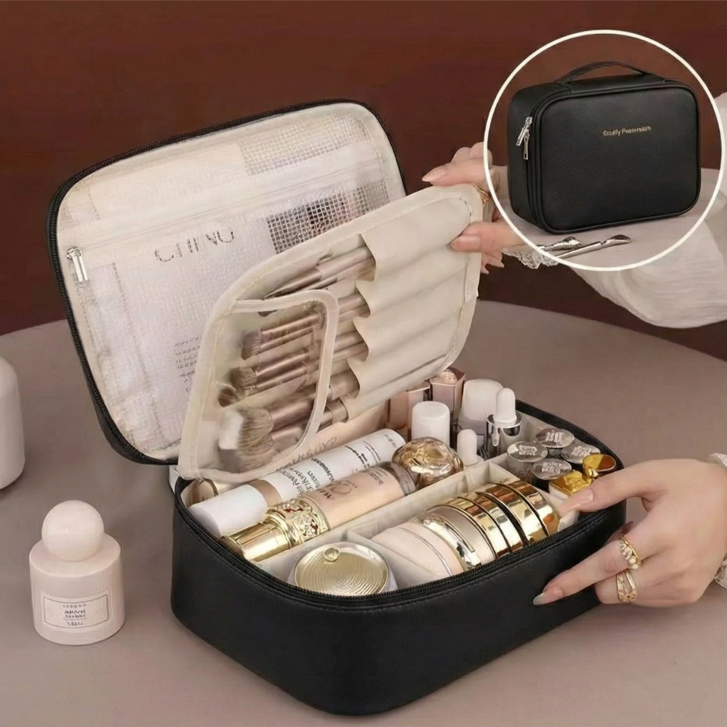 Nécessaire de Viagem Premium: Organizador Portátil Impermeável